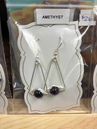 Amethyst earrings
