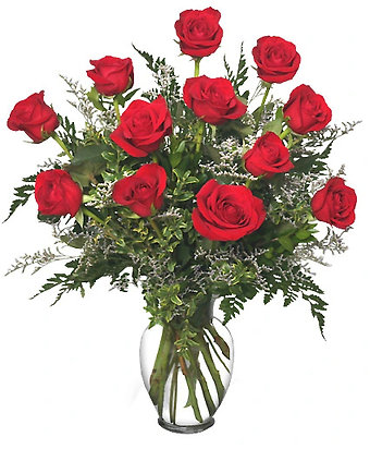 dozen red roses