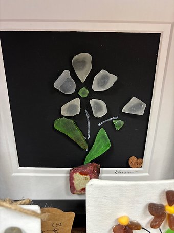 Small seaglass art picture